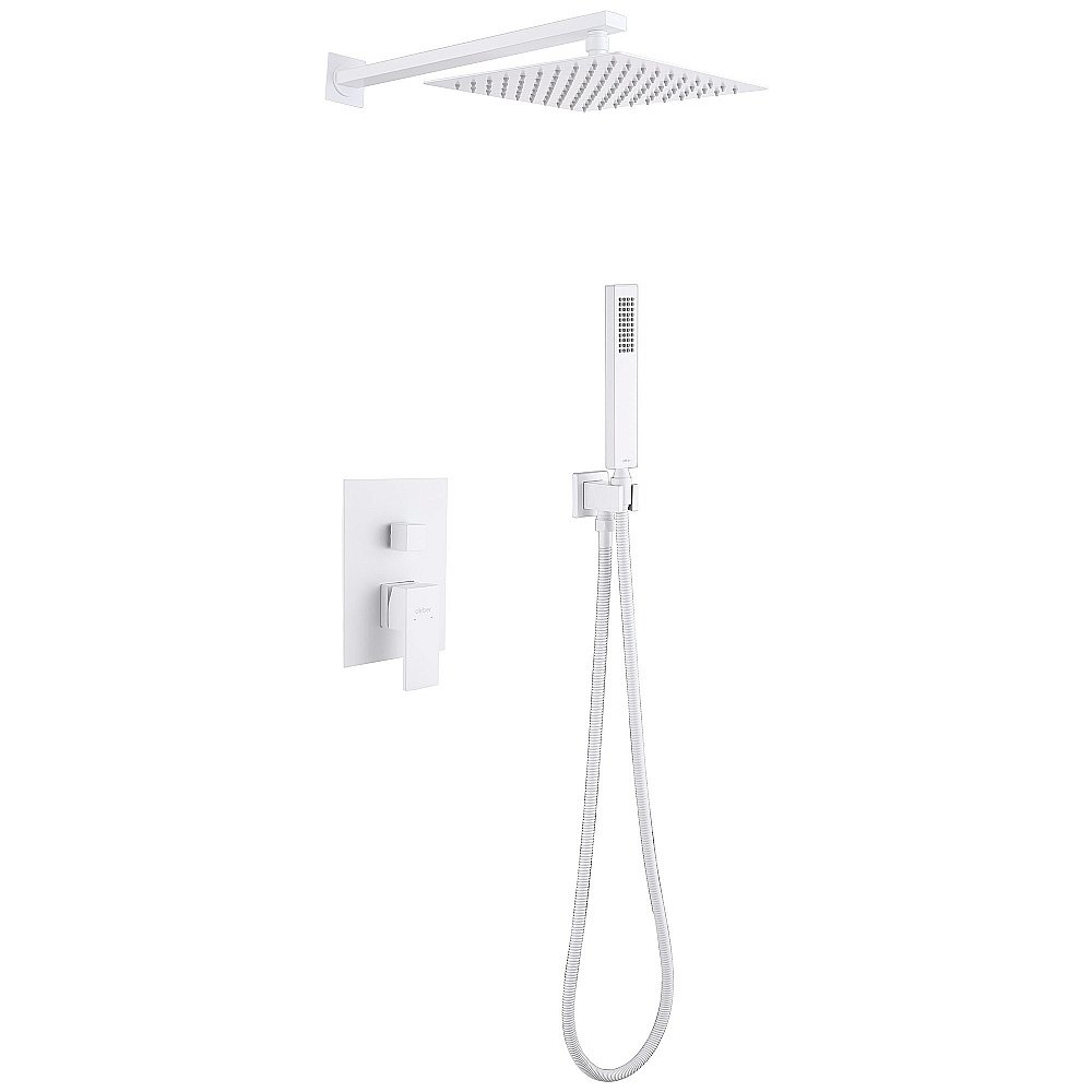 Душевая система ABBER Daheim AF8219W белая матовая купить в интернет-магазине сантехники Sanbest