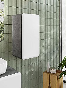 Шкаф подвесной Art&Max GENOVA 70см Бетон лофт натуральный для ванной в интернет-магазине сантехники Sanbest