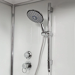 Душевая кабина AvaCan D120SRLED 120x80 с подсветкой, стекло матовое/профиль хром, правосторонняя купить в интернет-магазине Sanbest