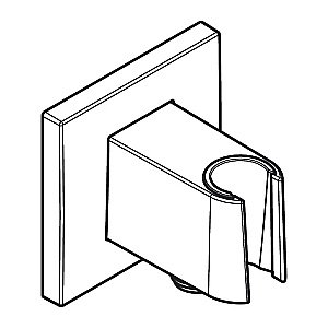 Подключение для шланга Hansgrohe FixFit E 26889140 шлифованная бронза купить в интернет-магазине сантехники Sanbest