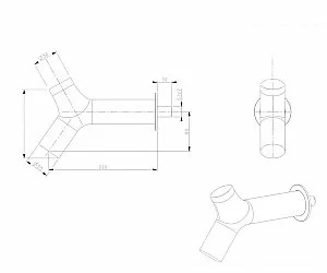 Верхний душ Bronze de Luxe LIBERTY 501GM-P графит купить в интернет-магазине сантехники Sanbest
