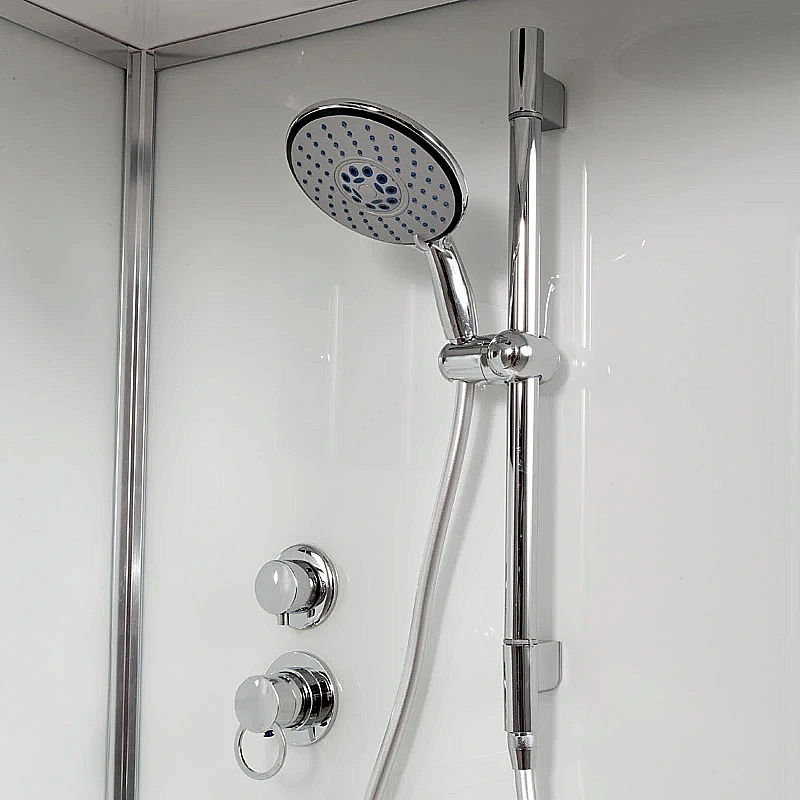 Душевая кабина AvaCan D120SRLED 120x80 с подсветкой, стекло матовое/профиль хром, правосторонняя купить в интернет-магазине Sanbest