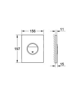 Накладная панель Grohe Nova Cosmopolitan 38765000 купить в интернет-магазине сантехники Sanbest