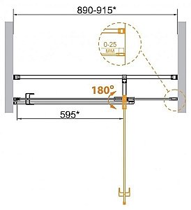Душевая дверь Cezares VALVOLA-B-1 90 купить в интернет-магазине Sanbest