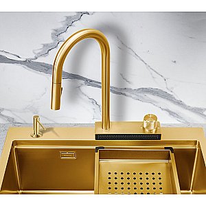 Смеситель для кухни Milacio Ultra MCU.556.GD золото купить в интернет-магазине сантехники Sanbest