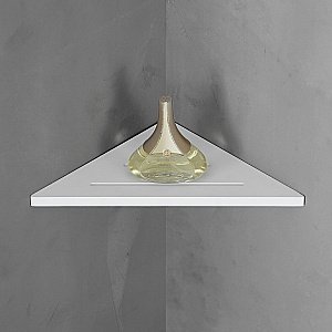 Полочка угловая Abber STEIN AS1652 белая купить в интернет-магазине сантехники Sanbest