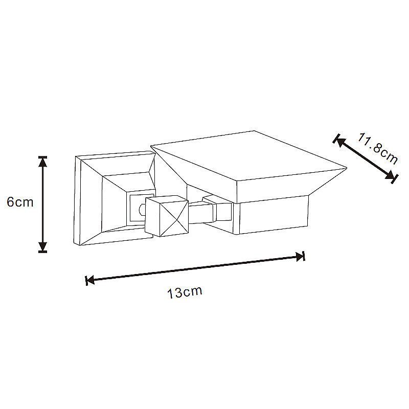 Мыльница Azario ALTRE AZ-96008B черная матовая купить в интернет-магазине сантехники Sanbest