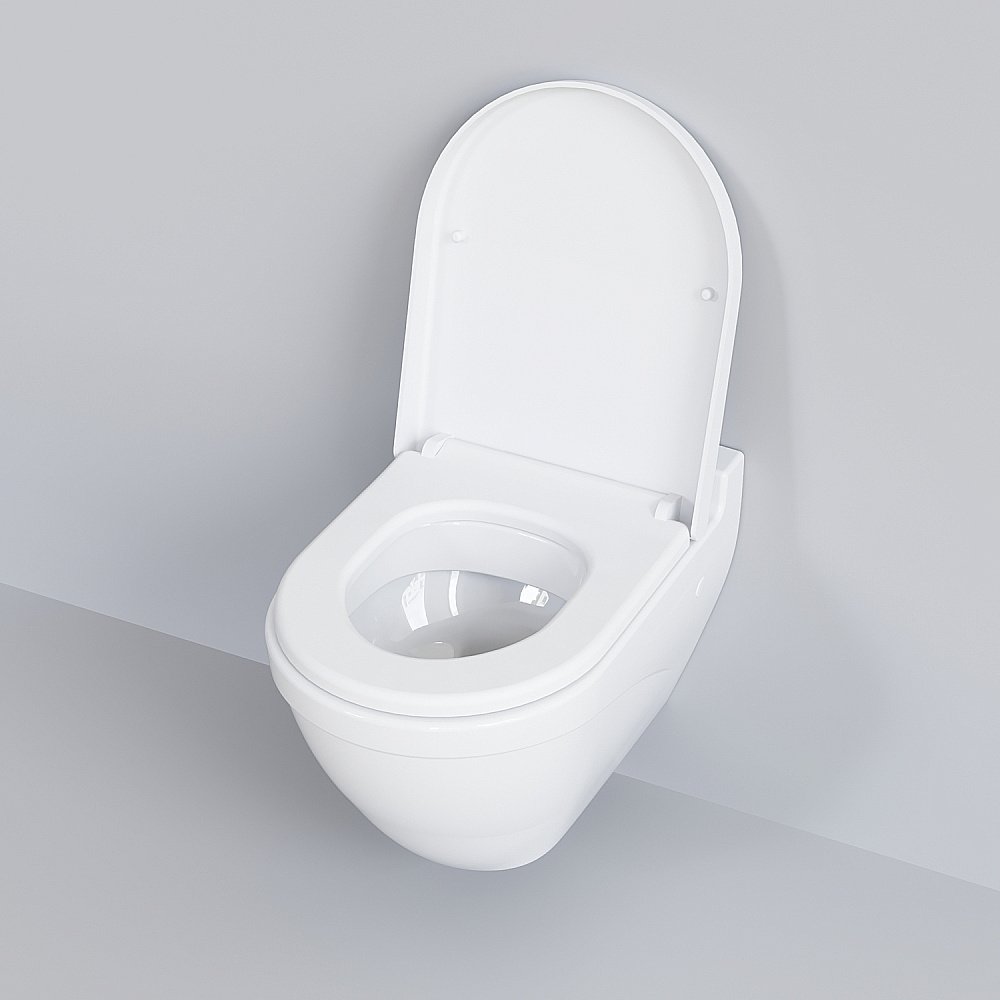 Унитаз подвесной Ambassador Nord 133T20001 белый купить в интернет-магазине Sanbest