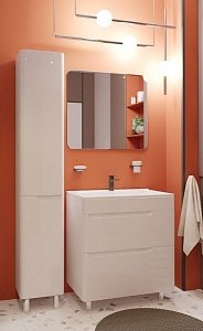 Шкаф-пенал напольный Эстет Kare Luxe 35 для ванной в интернет-магазине сантехники Sanbest