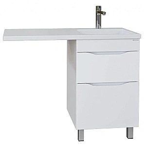Тумба с раковиной Grossman Вилар 110 белая для ванной в интернет-магазине Sanbest