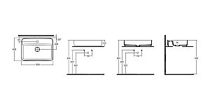 Раковина ISVEA Infinity 55 10NF66055SV-2R бордовый матовый купить в интернет-магазине Sanbest