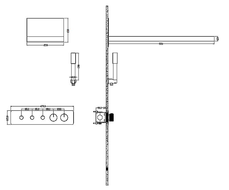 Душевая система Boheme Fusion 131-MW белая купить в интернет-магазине сантехники Sanbest