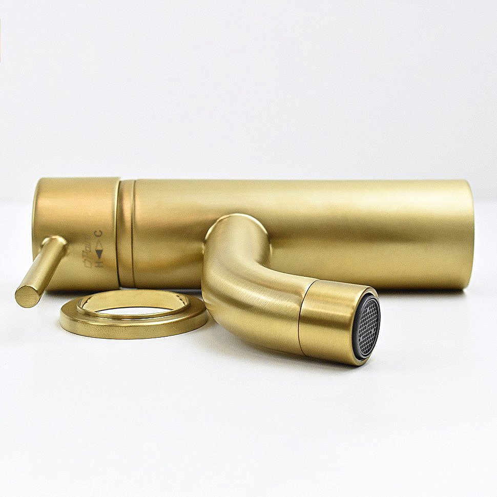 Смеситель для раковины PAINI Cox 78PJ205 золото матовое купить в интернет-магазине сантехники Sanbest