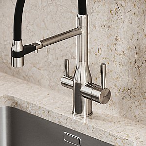 Смеситель для кухни Sancos Garda SC4009BN брашированный никель купить в интернет-магазине сантехники Sanbest