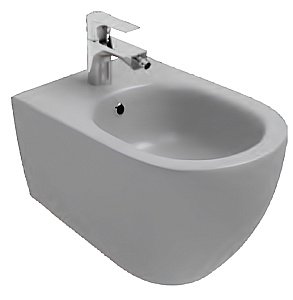 Биде подвесное ISVEA Infinity 10NF41001SV-2V серый бетон матовый купить в интернет-магазине Sanbest