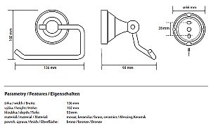 Держатель для туалетной бумаги Bemeta Kera 144712027 купить в интернет-магазине сантехники Sanbest