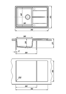 Кухонная мойка Misty Linkor 78 LIN-78х51-03 жасмин купить в интернет-магазине сантехники Sanbest