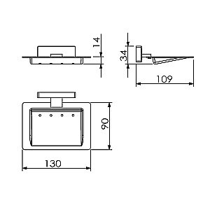 Мыльница Langberger Alster 10915B купить в интернет-магазине сантехники Sanbest