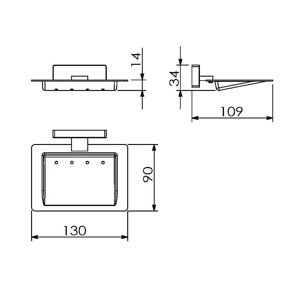 Мыльница Langberger Alster 10915B купить в интернет-магазине сантехники Sanbest