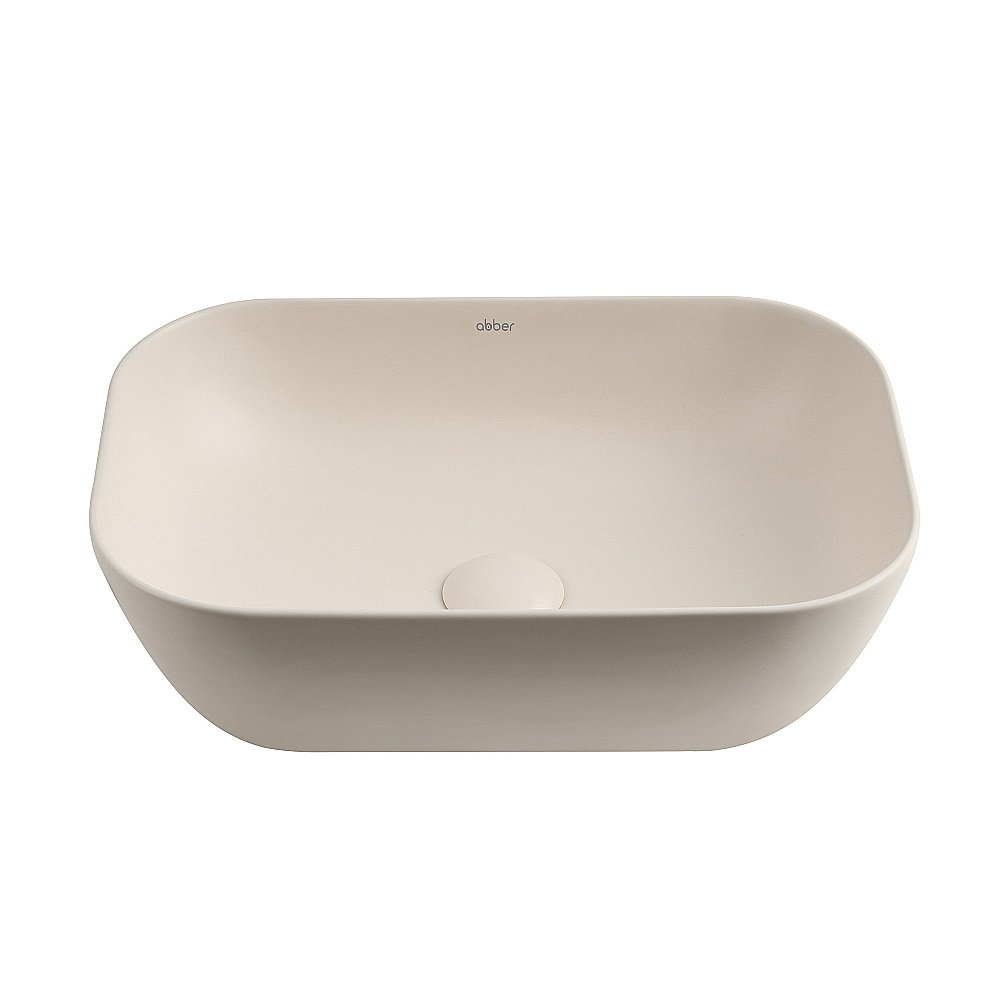Раковина накладная ABBER Rechteck AC2200MBE светло-бежевая матовая купить в интернет-магазине Sanbest