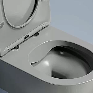 Унитаз подвесной Ceramica Nova Modena CN6063MH безободковый, с крышкой микролифт, антрацит матовый купить в интернет-магазине Sanbest