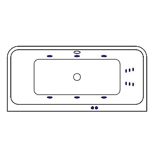 Гидромассажная ванна Excellent Arana 180x85 LINE WAEX.ARA18.LINE.WH белая глянцевая купить в интернет-магазине Sanbest