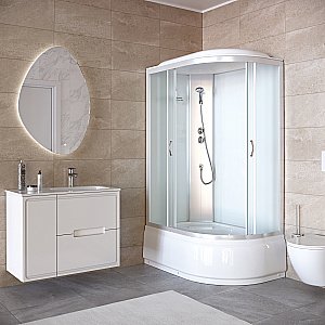 Душевая кабина Taliente TA-12080M 120х80 стекло рифленое купить в интернет-магазине Sanbest