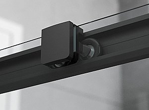 Душевой уголок Ambassador Queen Black 11011205 80x120 стекло прозрачное/профиль черный купить в интернет-магазине Sanbest