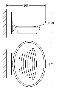 Мыльница FBS Luxia LUX 010 купить в интернет-магазине сантехники Sanbest