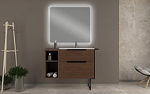 Тумба с раковиной Cezares URBAN 74 55158 75 Frassino scuro для ванной в интернет-магазине Sanbest