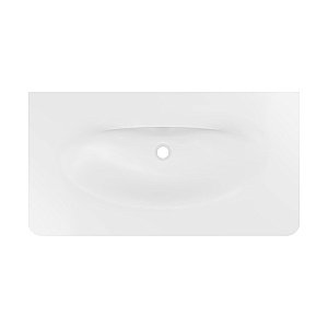 Раковина Vincea Caprise VCB-4CA100MWG белый матовый/серый матовый купить в интернет-магазине Sanbest