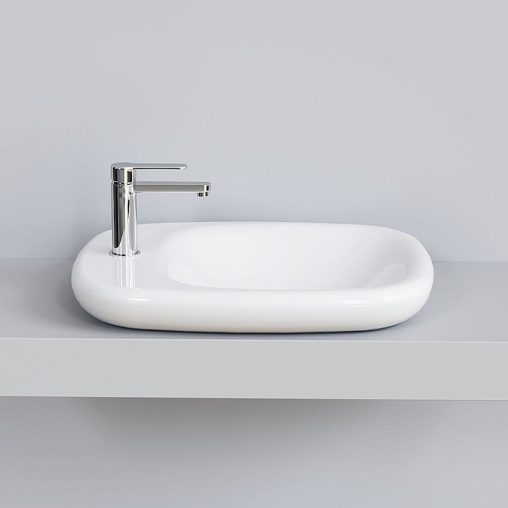 Раковина Ambassador Diamond 54 126T20001 белая купить в интернет-магазине Sanbest