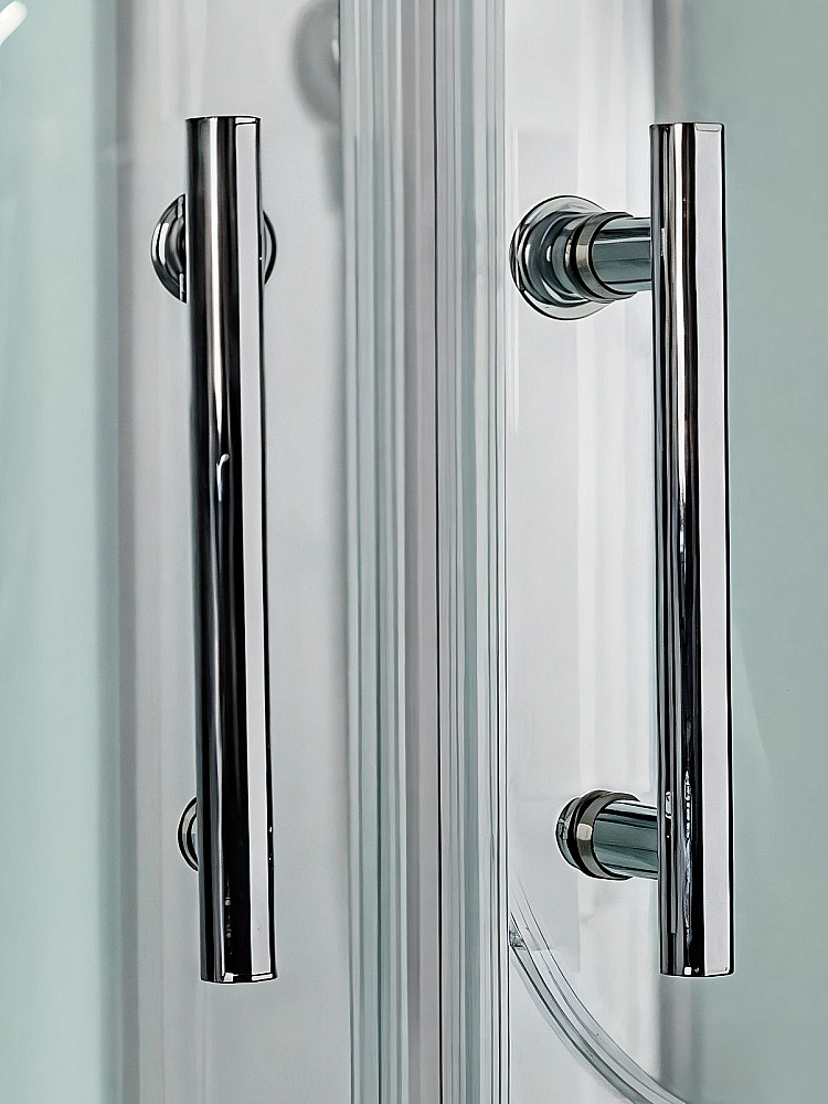 Душевая кабина WeltWasser WW500 LAINE XL 1204 с гидромассажем, профиль матовый хром/стекло прозрачное купить в интернет-магазине Sanbest