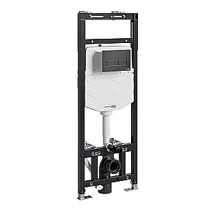 Инсталляция для унитаза WasserKraft Alme 15TLT.010.ME.MB03 кнопка черная матовая купить в интернет-магазине сантехники Sanbest