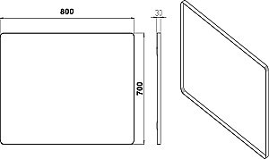 Зеркало Armadi Art Vallessi с круговой подсветкой 80 в ванную от интернет-магазине сантехники Sanbest