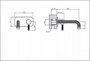 Смеситель для раковины Cezares APHRODITE-BLSM2-01-Bi хром купить в интернет-магазине сантехники Sanbest