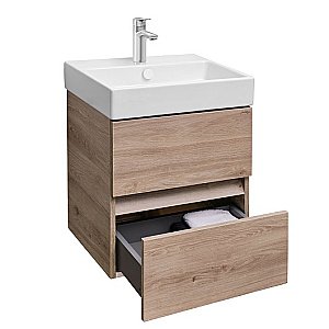 Тумба с раковиной Jacob Delafon TOLBIAC 50 дуб Давос натуральный для ванной в интернет-магазине Sanbest