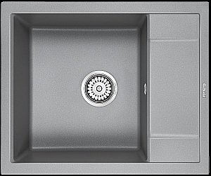 Мойка кухонная Paulmark OPTIMUM PM216050-GRM серый металлик купить в интернет-магазине сантехники Sanbest