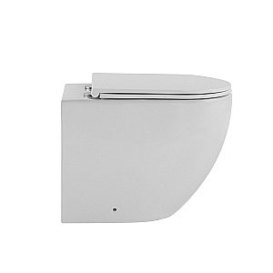 Унитаз напольный Abber Bequem AC1111TMW белый матовый, безободковый, с крышкой микролифт, слив-торнадо купить в интернет-магазине Sanbest