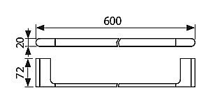 Полотенцедержатель Kaiser KH-2701 хром купить в интернет-магазине сантехники Sanbest