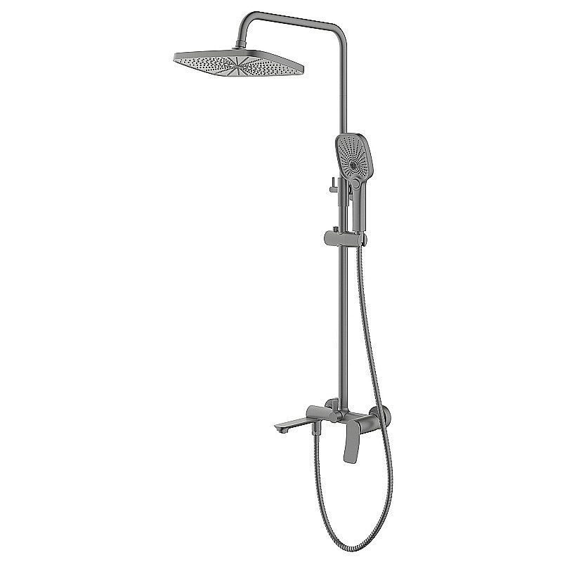 Душевая система Azario Lursy AZ-K2349GR графит купить в интернет-магазине сантехники Sanbest