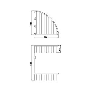 Полка Veragio Basket VR.GFT-9034.BR купить в интернет-магазине сантехники Sanbest
