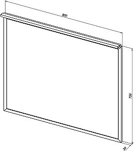 Зеркало Allen Brau Priority 90 1.31016.60 в ванную от интернет-магазине сантехники Sanbest