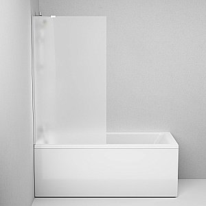 Шторка для ванны AM.PM Gem 80х140 матовая купить в интернет-магазине Sanbest