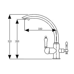 Смеситель для кухни Kaiser Vincent 31244-5 купить в интернет-магазине сантехники Sanbest