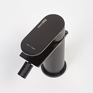 Инсталляция для биде со смесителем WasserKraft Naab 86BDT.050.BL.SQ7406 черная панель/смеситель черный Soft-touch купить в интернет-магазине сантехники Sanbest