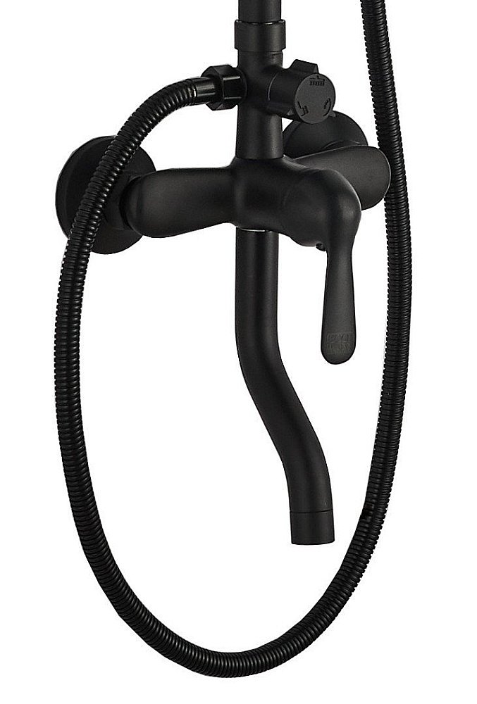 Душевая система Boch Mann ECO Quadro Black BM8427 черная купить в интернет-магазине сантехники Sanbest