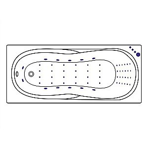 Ванна акриловая Excellent Sekwana NANO WAEX.SEK17.NANO.GL 170х75 белая с гидромассажем купить в интернет-магазине Sanbest