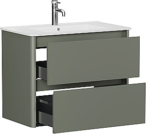 Тумба с раковиной Allen Brau Gravity 80 1.370009.CGM олива матовая для ванной в интернет-магазине Sanbest