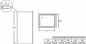 Душевое ограждение Jacob Delafon SERENITY E14WK100-GA 100 прозрачное стекло/профиль хром купить в интернет-магазине Sanbest